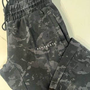 Rare Alphalete black camo joggers